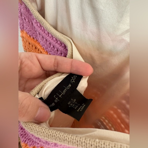 House Of Harlow 1960 halter crochet dress - Picture 4 of 4